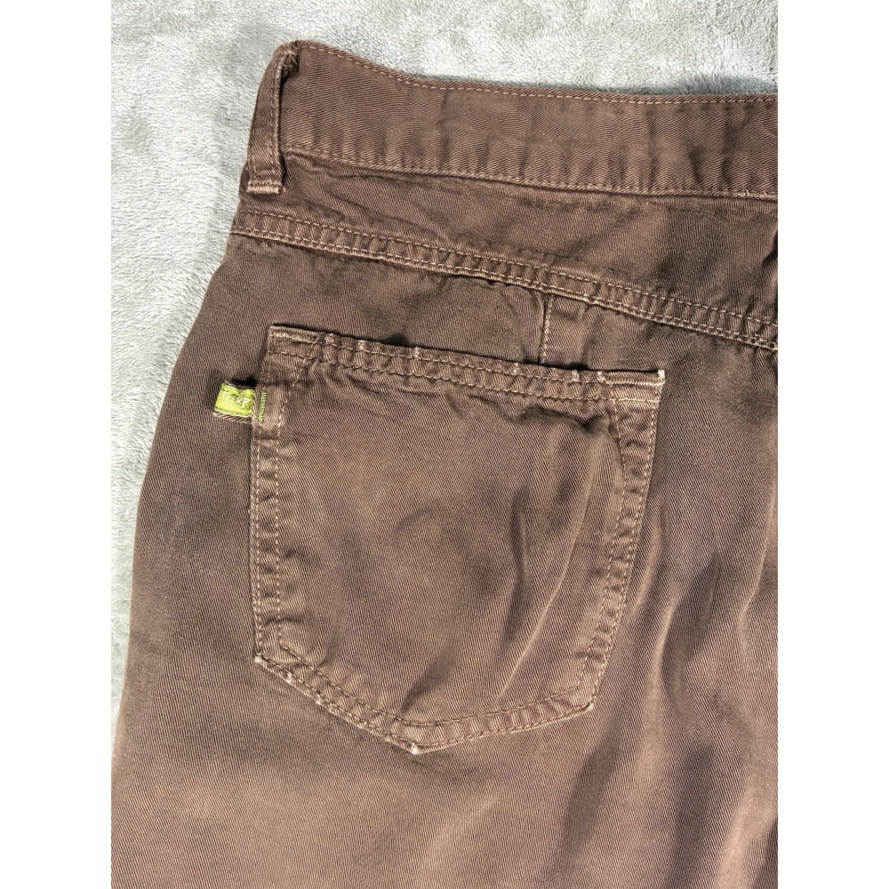 VTG Pulp‎ Pants Womens Sz 12 brown 100% Junlon Made In USA Polynosic - Picture 7 of 15